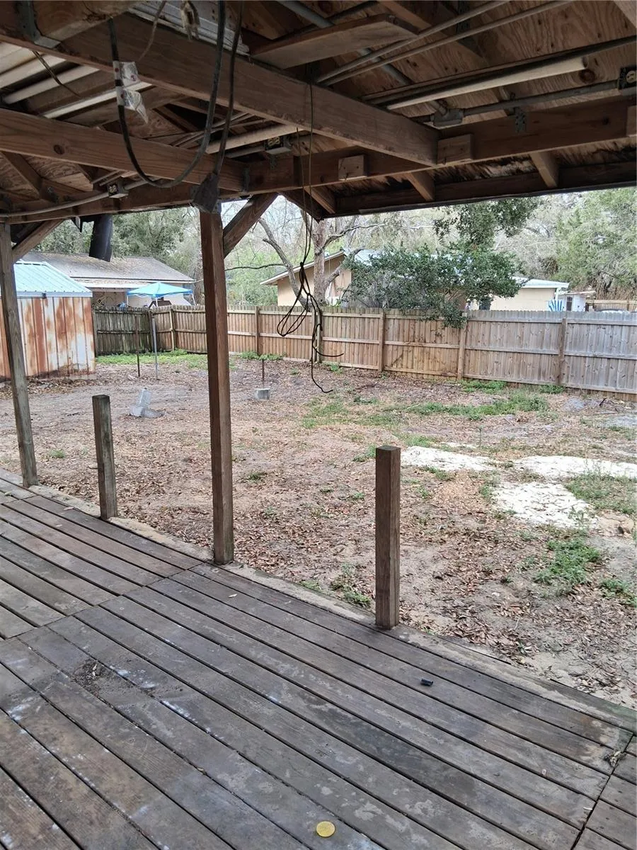 Back Porch and Yard