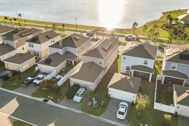 Bird’s-eye view of Bridgewalk community homes.