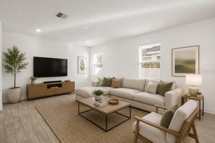 Virtually staged - Living room