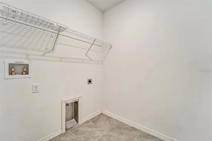 Inside laundry room