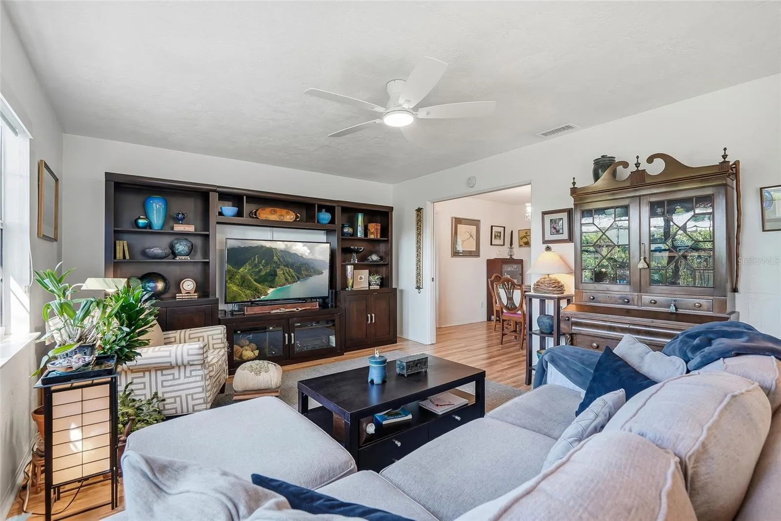 Picture movie nights or a quiet evening at home in this inviting family room, with generous space for comfortable seating and your entertainment setup.
