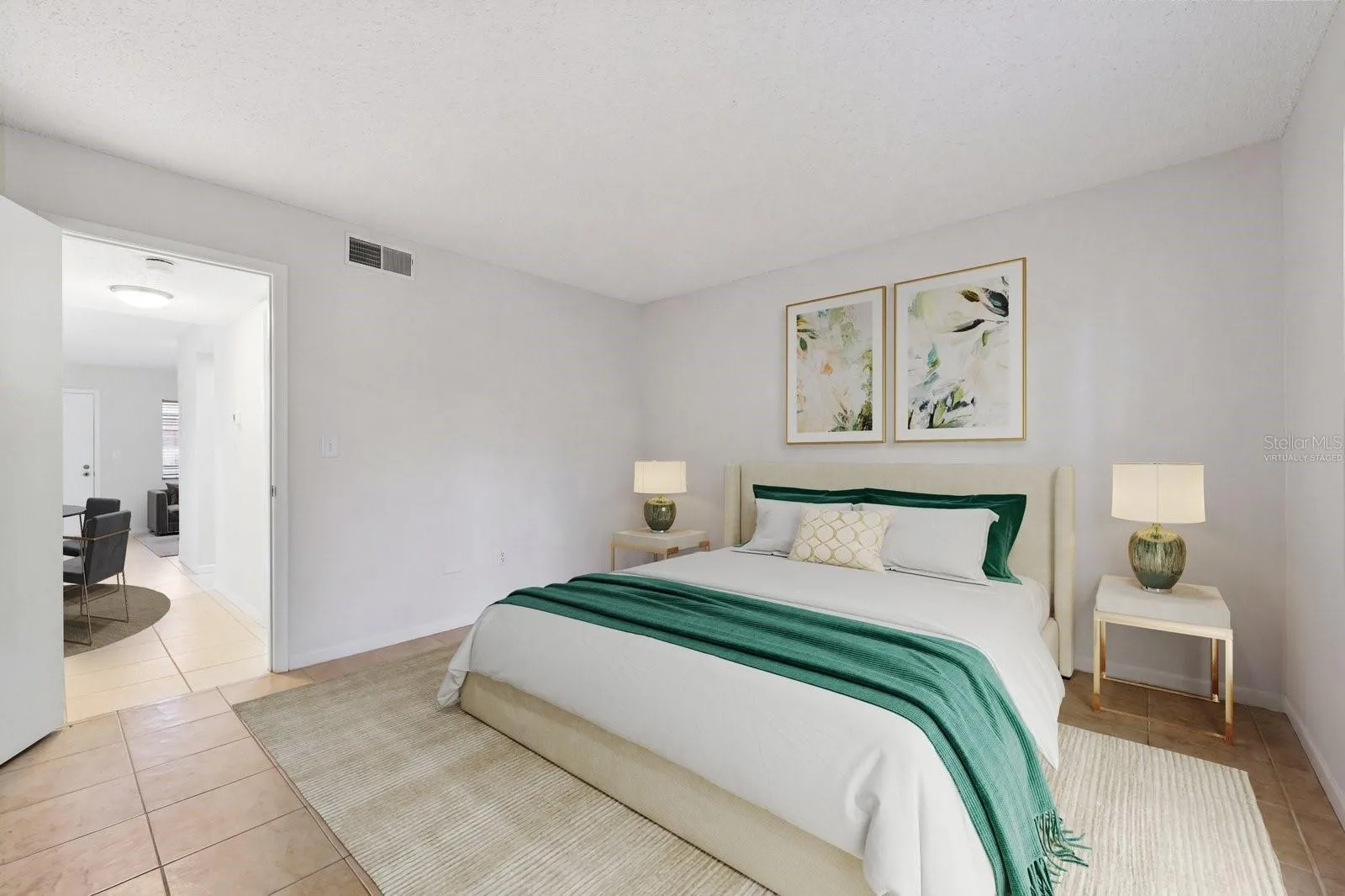 Virtually Staged Bedroom
