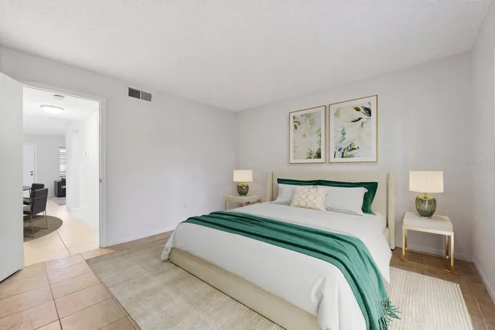 Virtually Staged Bedroom