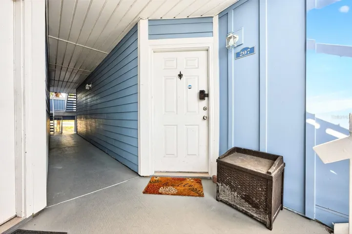 Covered front entry.