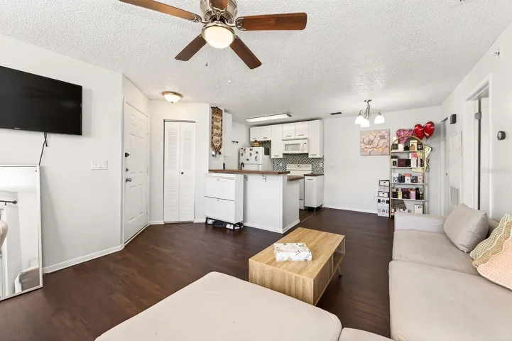 Living, dining, kitchen are all open for great connection.