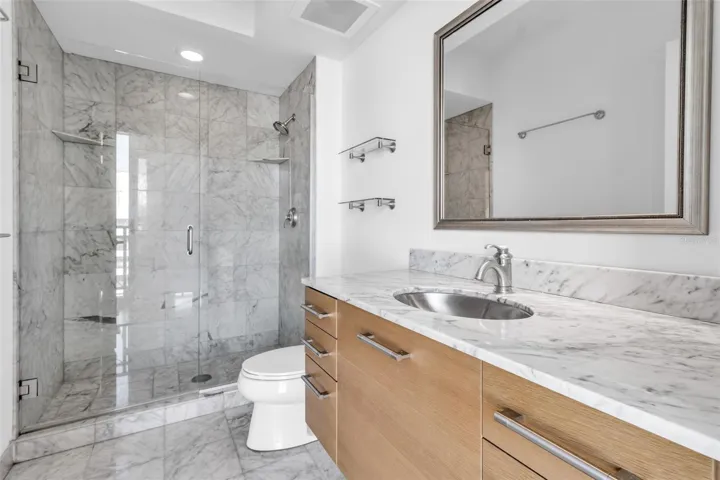 Stackable washer and dry in the bathroom closet