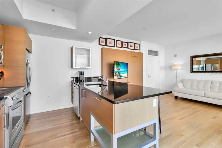 A never-rented one bedroom with sliders to let in a breeze