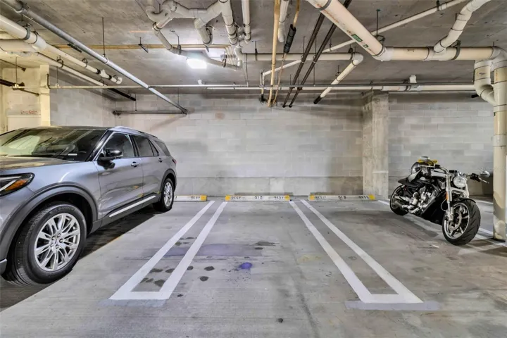 Assigned parking space on the same floor as the unit and storage locker