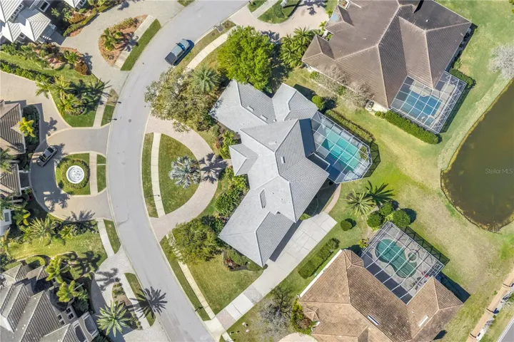 Overhead view of home
