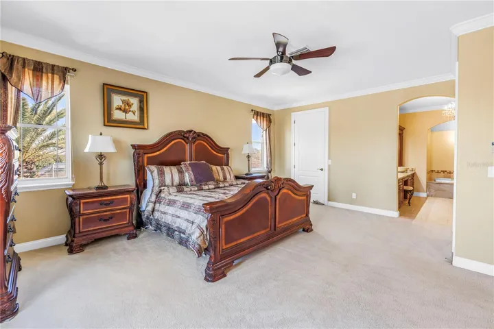 Main bedroom suite on 2nd level with 2 walk in closets