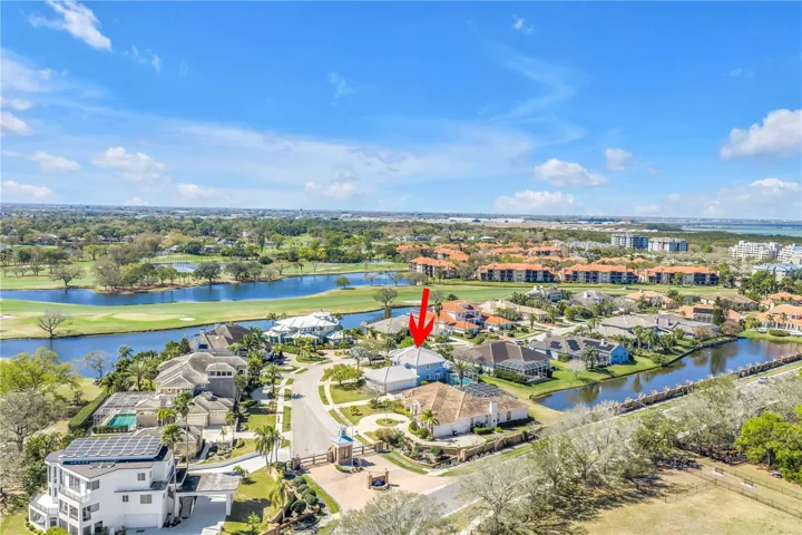 Gated community on the Feather Sound golf course