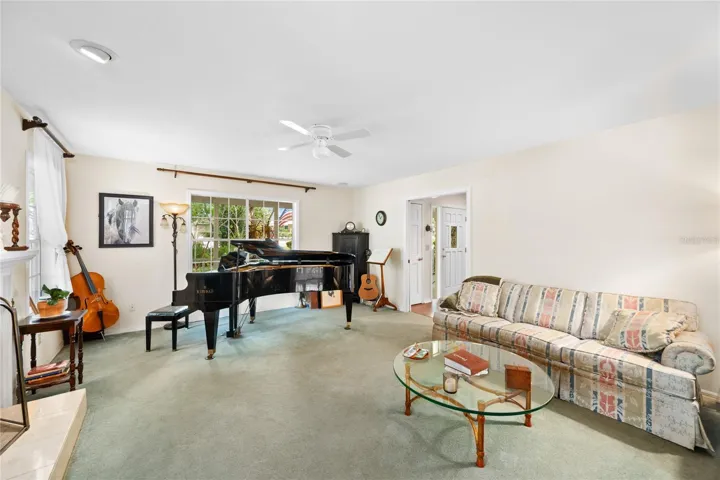 Entertain guests in the spacious living room