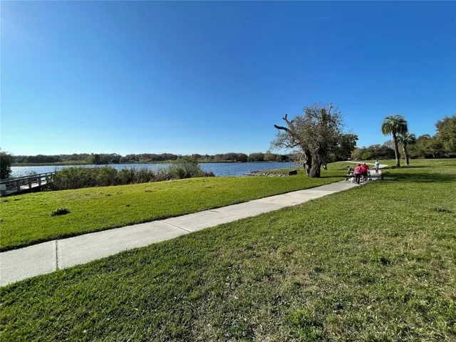 walking path by the lake