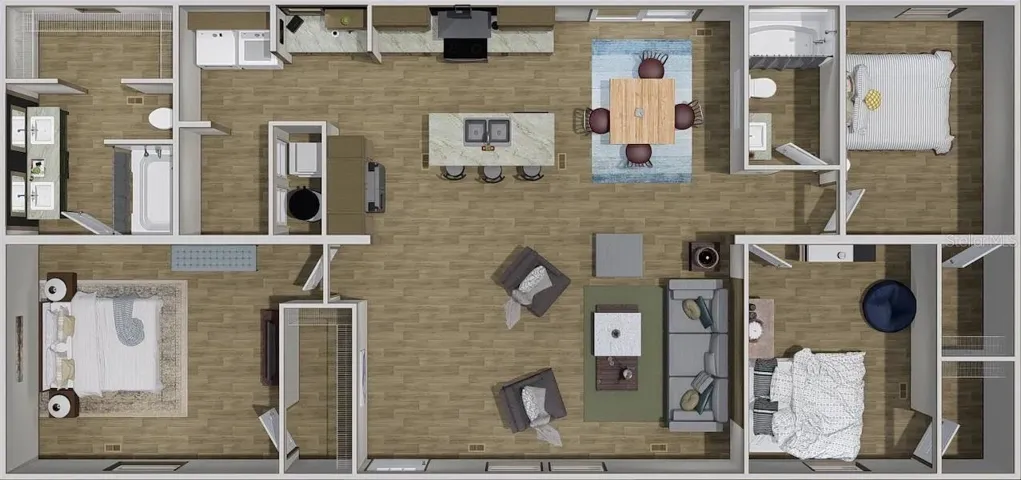 Builder Interior Aerial