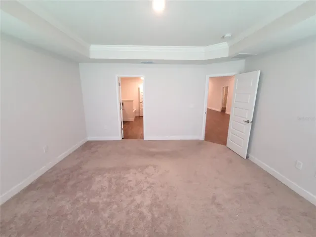 with crown molding... and private ensuite