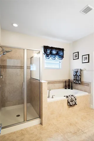 Primary bath layout.