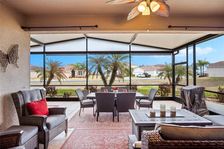 Screened covered Lanai
