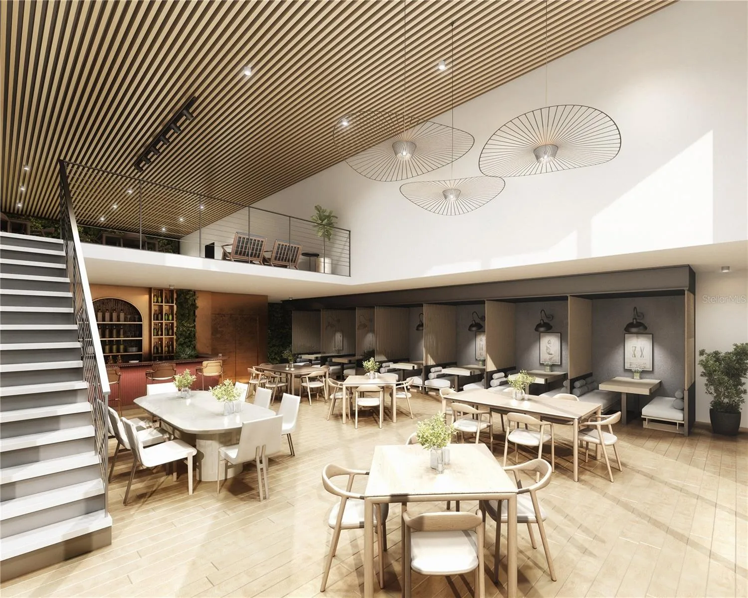 Builder Rendering of Racquet Club Private Chef Dining &amp; Private Lounge!