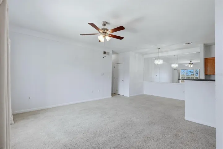 Living room from front entrance