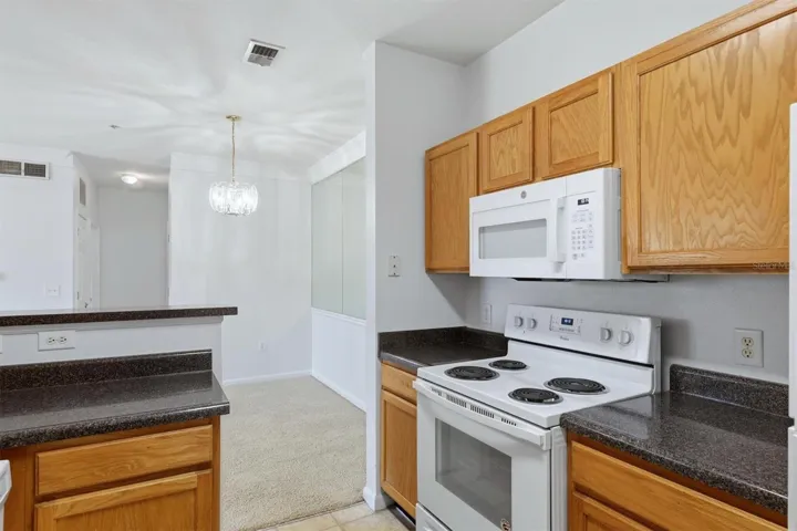 Kitchen into Dining Area.