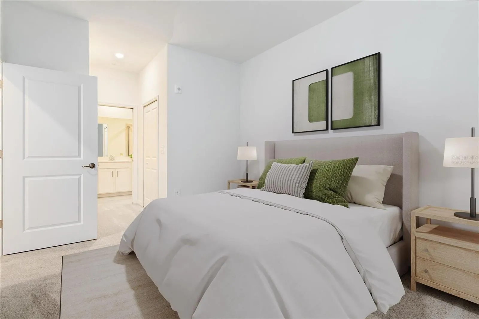 Virtually Staged Primary Bedroom