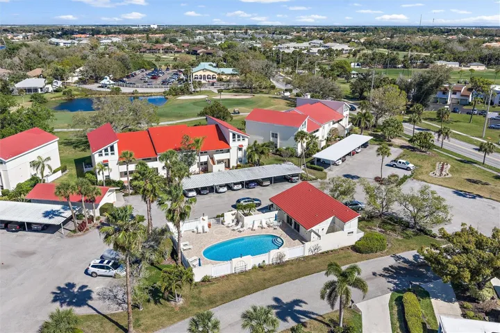 Bigger pool and club house where Pool Side Happy Hour happens