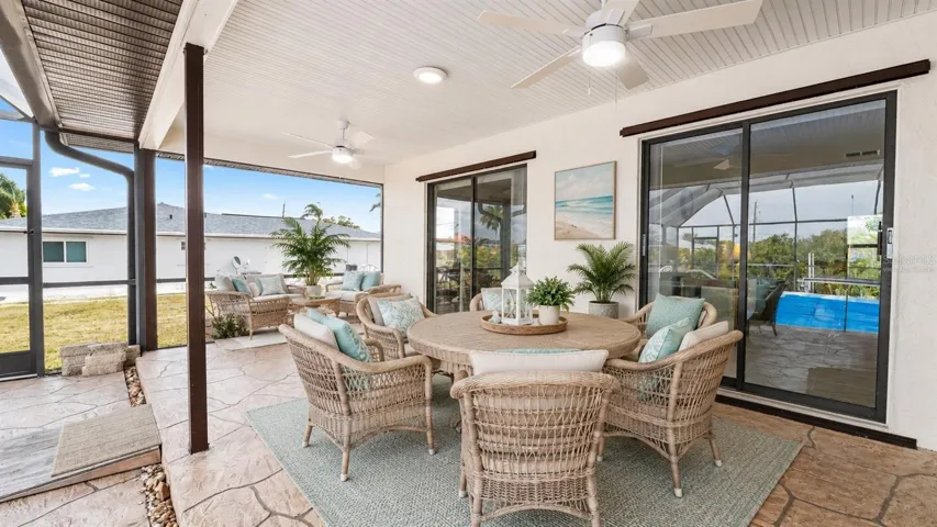 Lanai virtually staged to reflect full potential of property