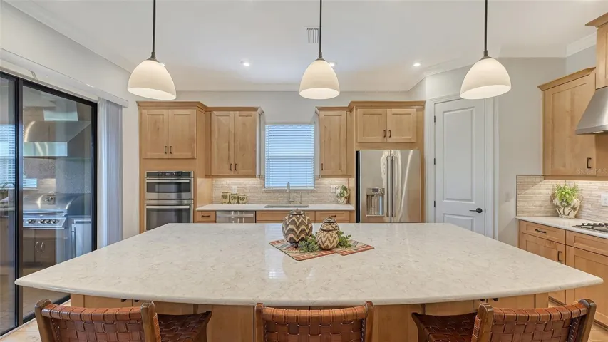 Under counter storage on island