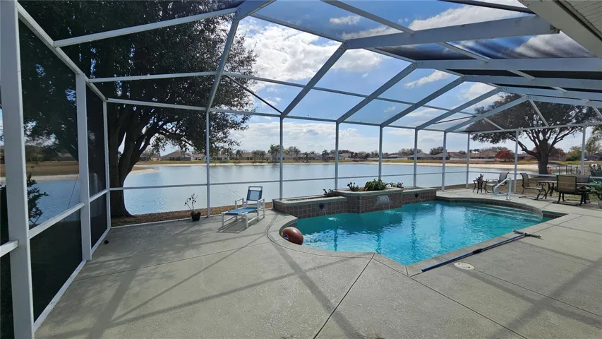 Screened Pool overlooking Pond