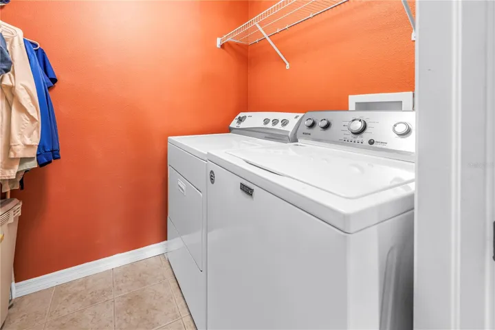 Washer/Dryer conveniently located in Master Suite
