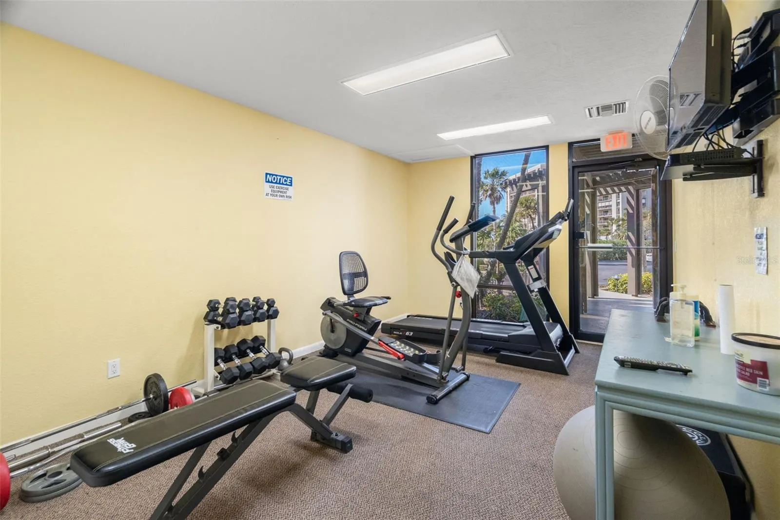 Fitness room in the Clubhouse