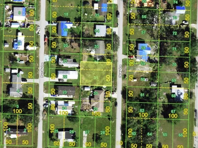 County map of lot