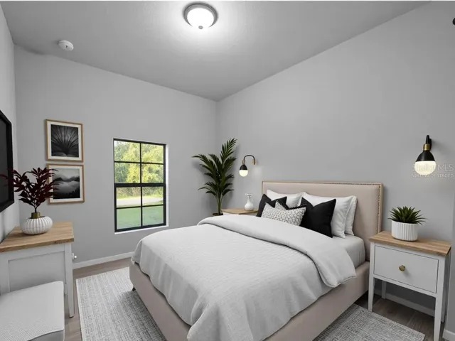Virtually Staged Bedroom