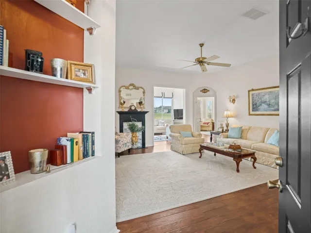 Foyer opens to Living area