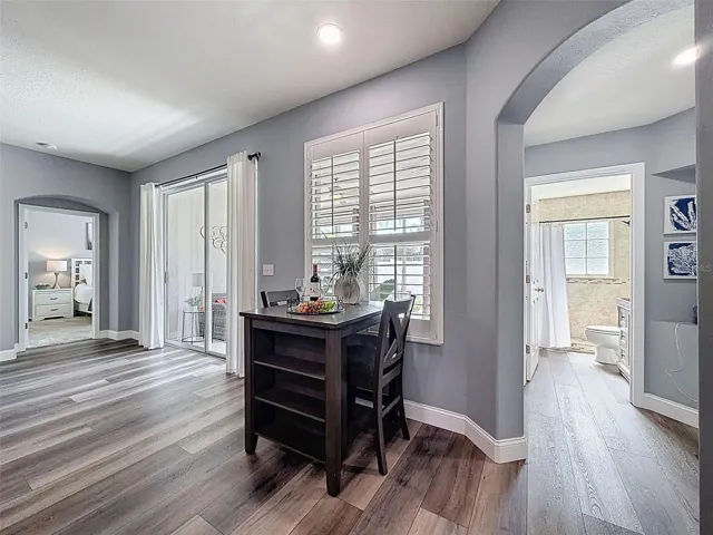 Kitchen nook with plenty of room for a table.