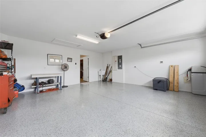 2 Car Garage with Epoxy flooring
