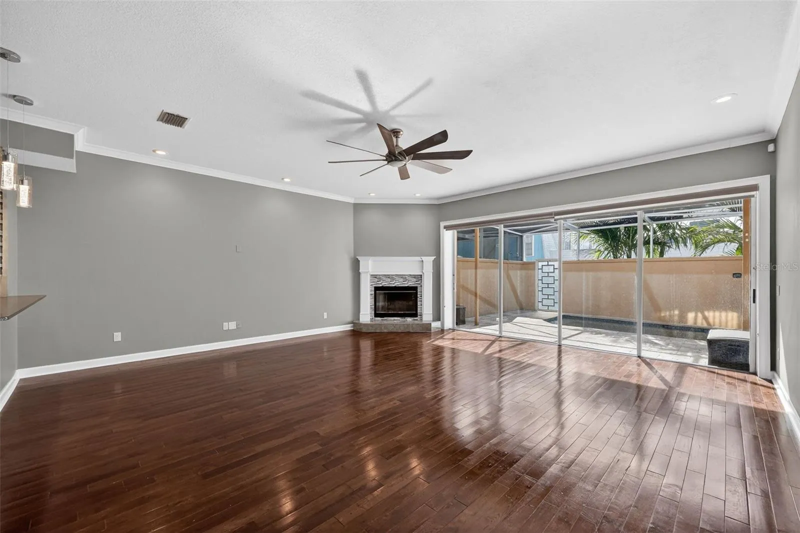 Family Greatroom and pool area