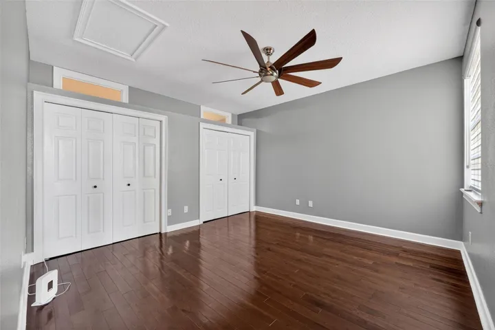 Bedroom 3 with double closets