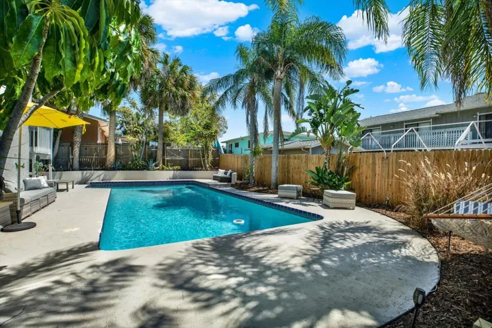 Saltwater Pool and Backyard