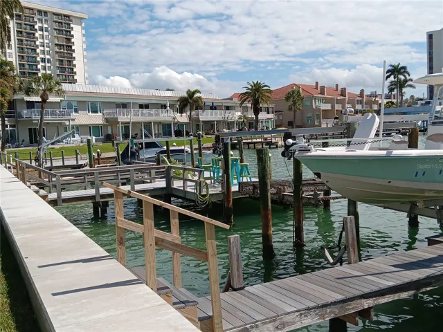 DOCK WITH BOAT SLIPS