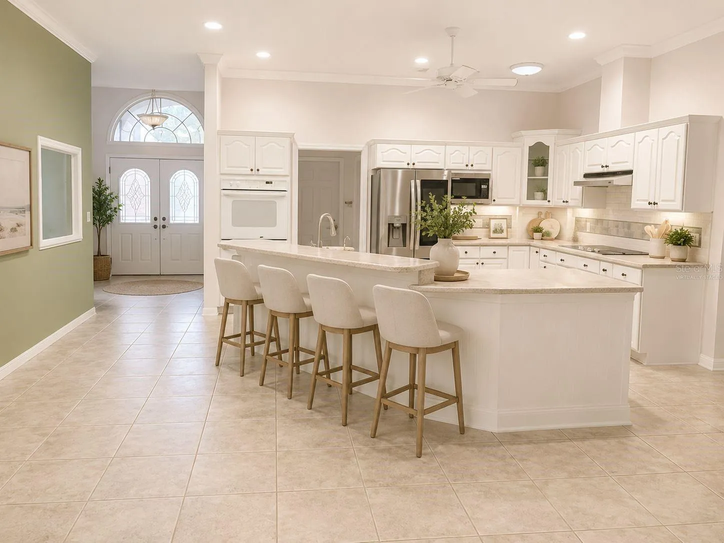 Kitchen virtually staged
