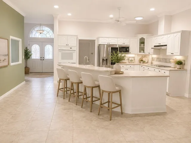 Kitchen virtually staged
