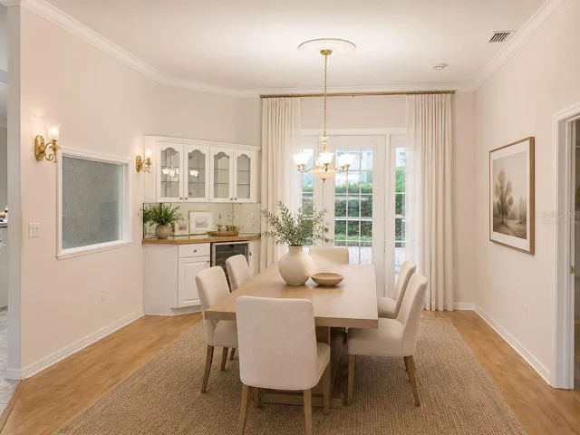Dining Room Virtually staged