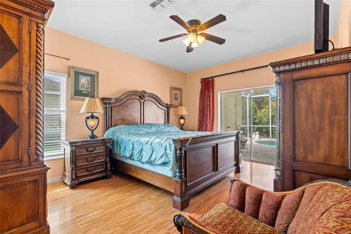 Main bedroom with private pool access