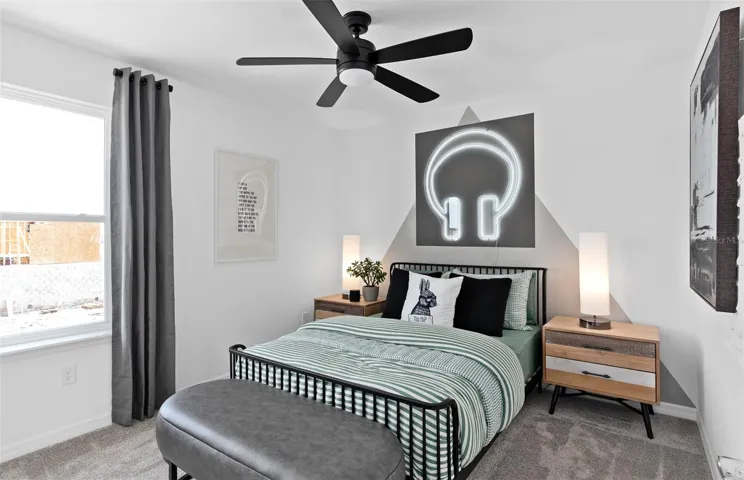 Model Home Design Only. Pictures and furnishings are for illustrative purposes only. Elevations, colors and options may vary. Furniture is for model home staging only.