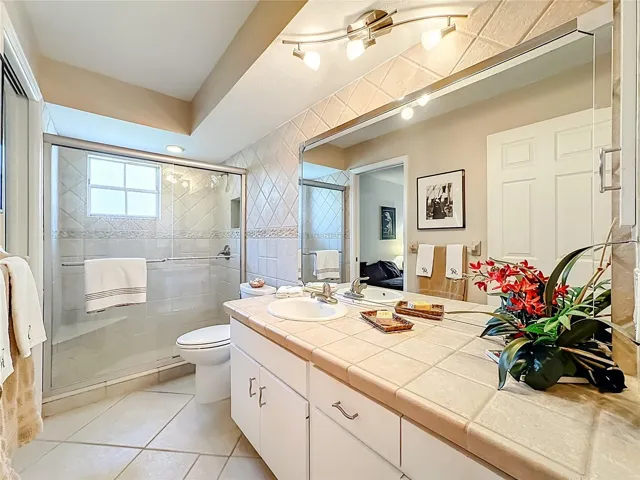 Beautiful large walk-in shower showcasing quality craftsmanship and custom finishes.