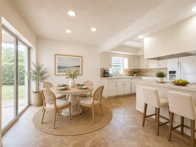 A open space is perfect for lingering conversations and special moments.