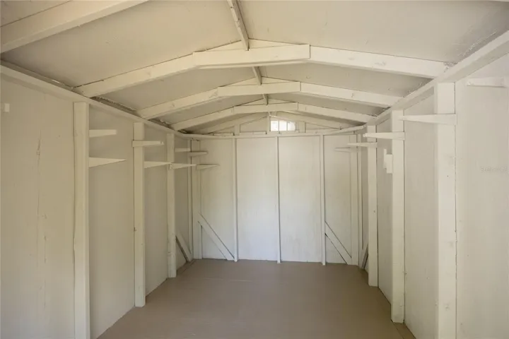 Inside Additional Storage Shed