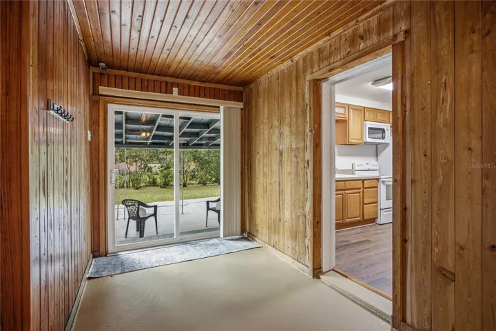 Back door onto patio