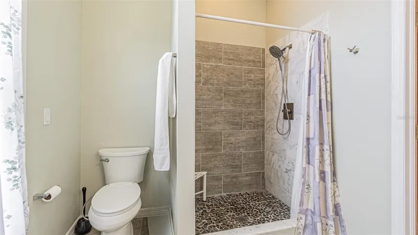 Primary Bath Walk in Shower - Same Backsplash Accent Tile